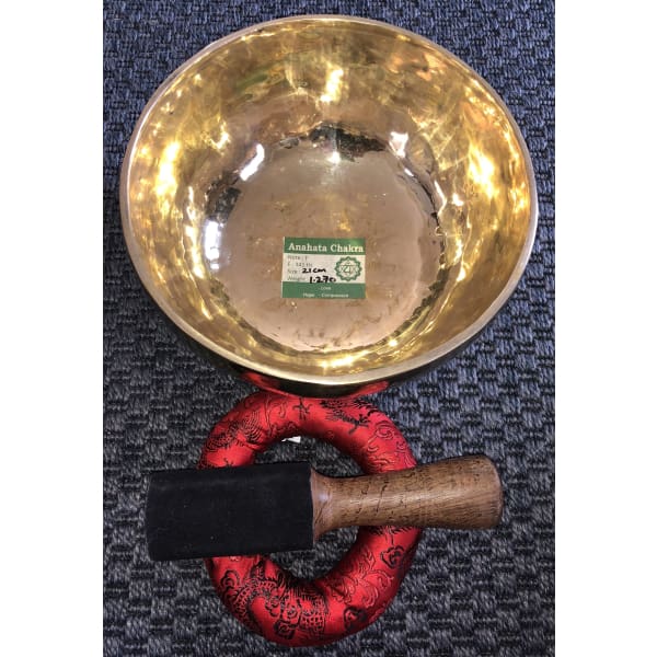 Genuine Nepalese Singing Bowl - Hand Made &quot;F&quot; Note Anahata - Heart Chakra - Island Buddha