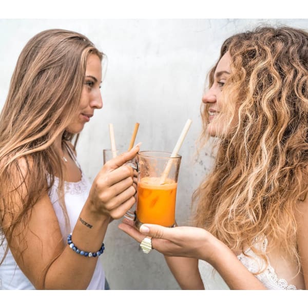 A$69.95 - 100 X ORGANIC BAMBOO DRINKING STRAWS - REUSABLE & SUSTAINABLE - BULK BUY 0.4KG (1) ISLAND BUDDHA