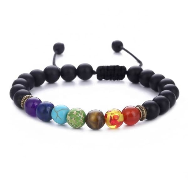 A$24.95 - 7 CHAKRA STONE BRACELET - CHAKRA BALANCING 0.2KG (1) ISLAND BUDDHA