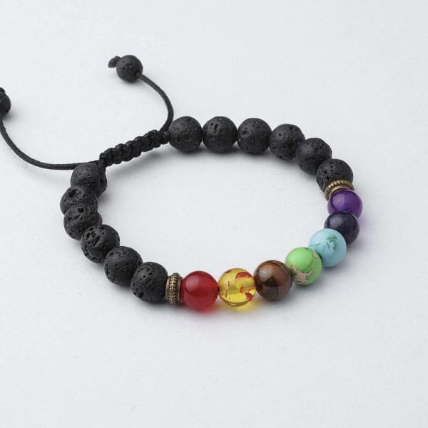 A$24.95 - 7 CHAKRA STONE BRACELET - CHAKRA BALANCING 0.2KG (3) ISLAND BUDDHA