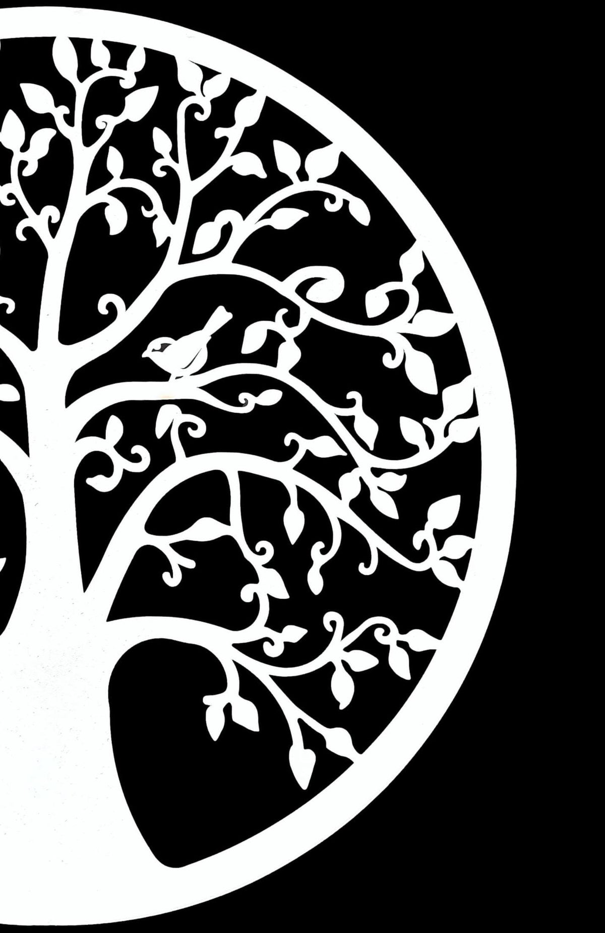 White Tree Of Life Wall Art - Handmade Metal Art