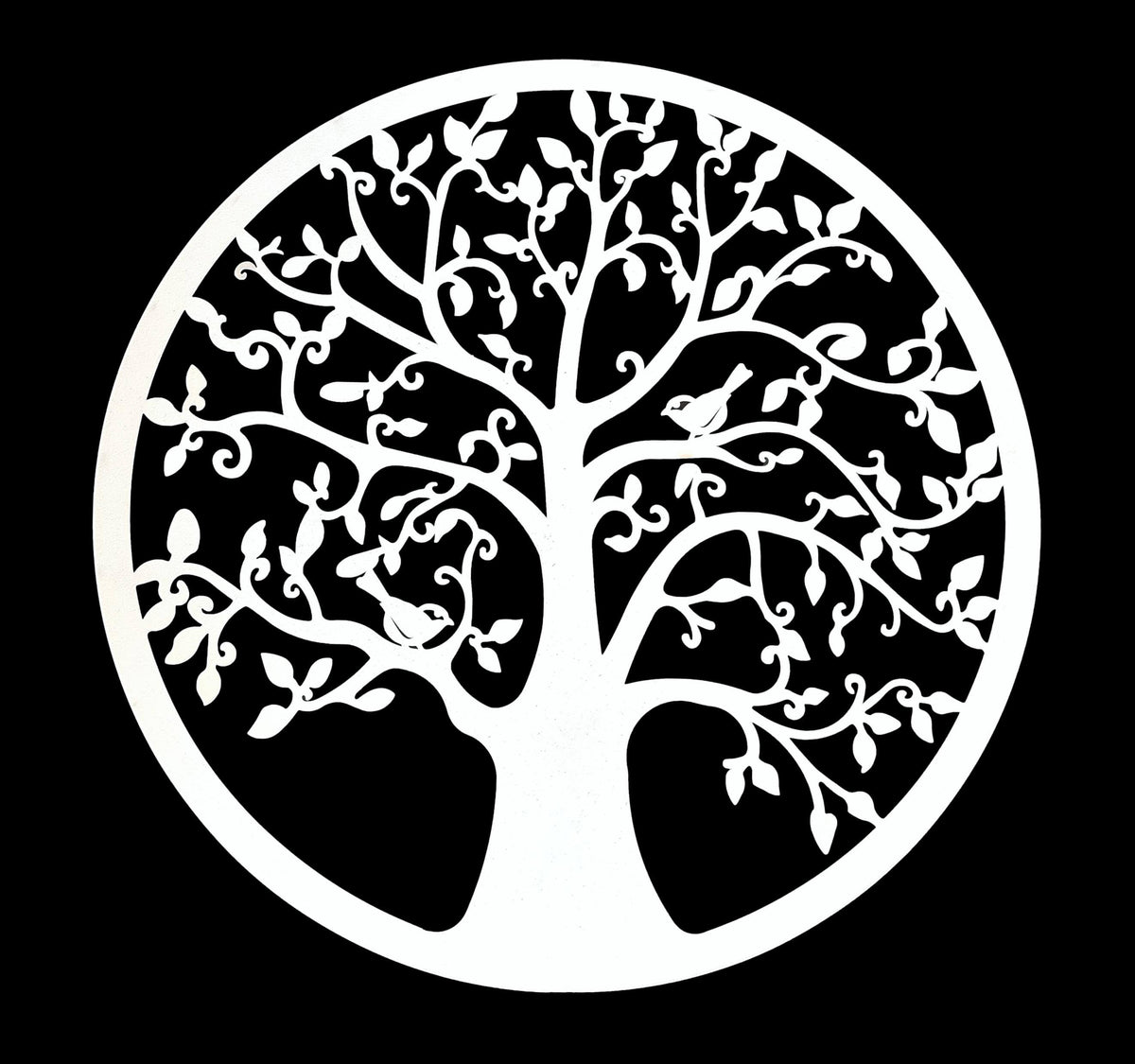 White Tree Of Life Wall Art - Handmade Metal Art