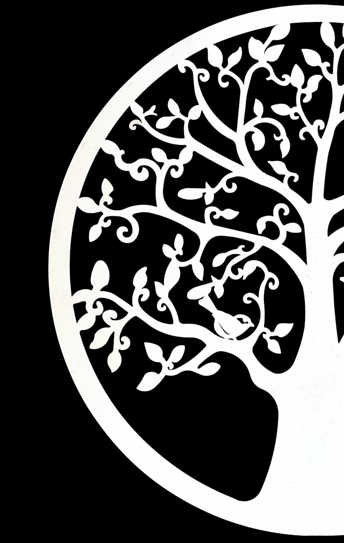 White Tree Of Life Wall Art - Handmade Metal Art