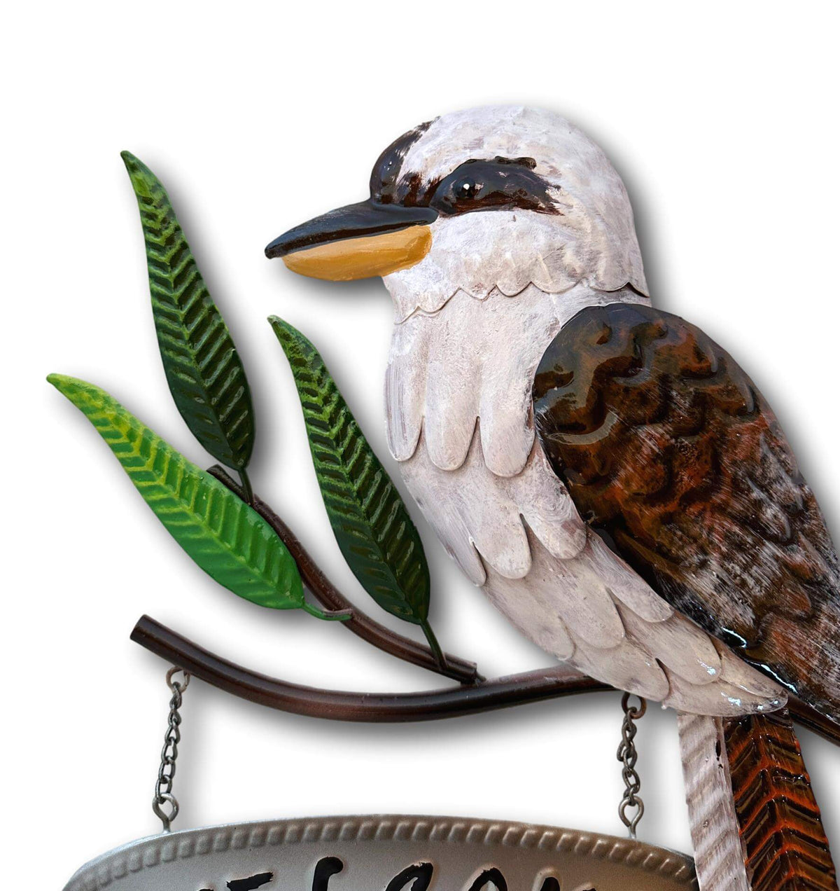 Kookaburra Welcome Sign Wall Art - Handmade Metal Art