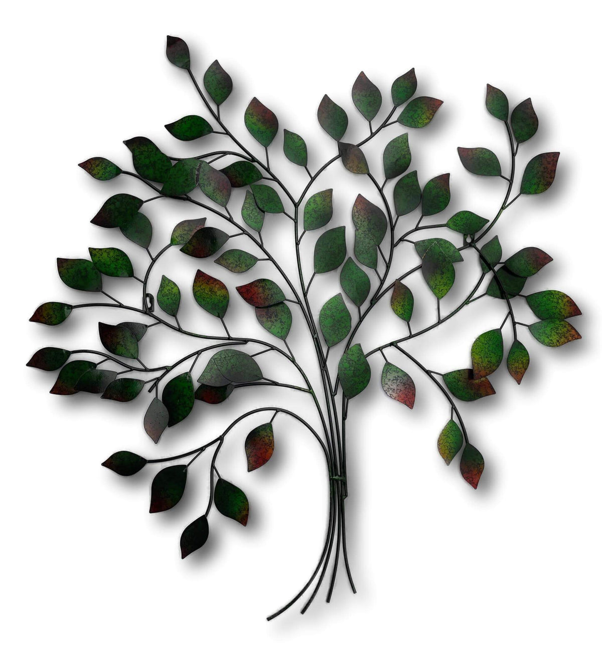 LARGE AUTUMN TREE OF LIFE FLORAL METAL WALL ART - HANGING PLAQUE + SINGING BOWLS AND MEDITATION