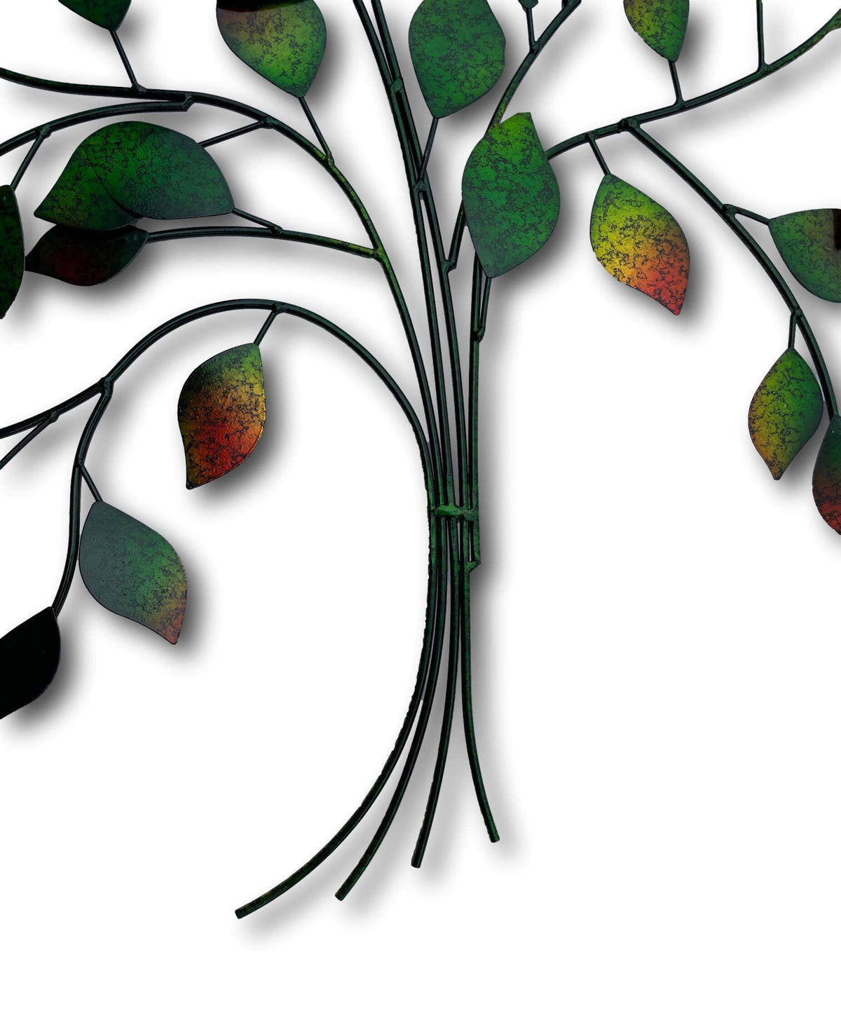 LARGE AUTUMN TREE OF LIFE FLORAL METAL WALL ART - HANGING PLAQUE + SINGING BOWLS AND MEDITATION