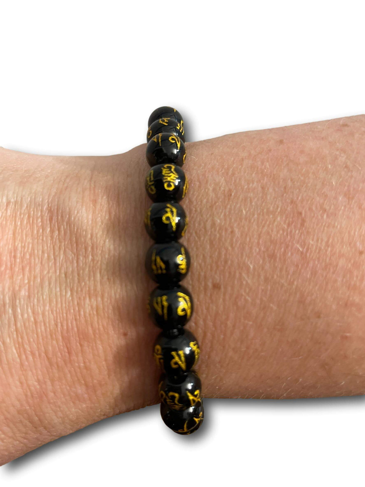 BUDDHIST STYLE OM MANI PADME HUM BRACELET - HANDMADE FROM STONE IN NEPAL 🇳🇵 + SINGING BOWLS AND MEDITATION
