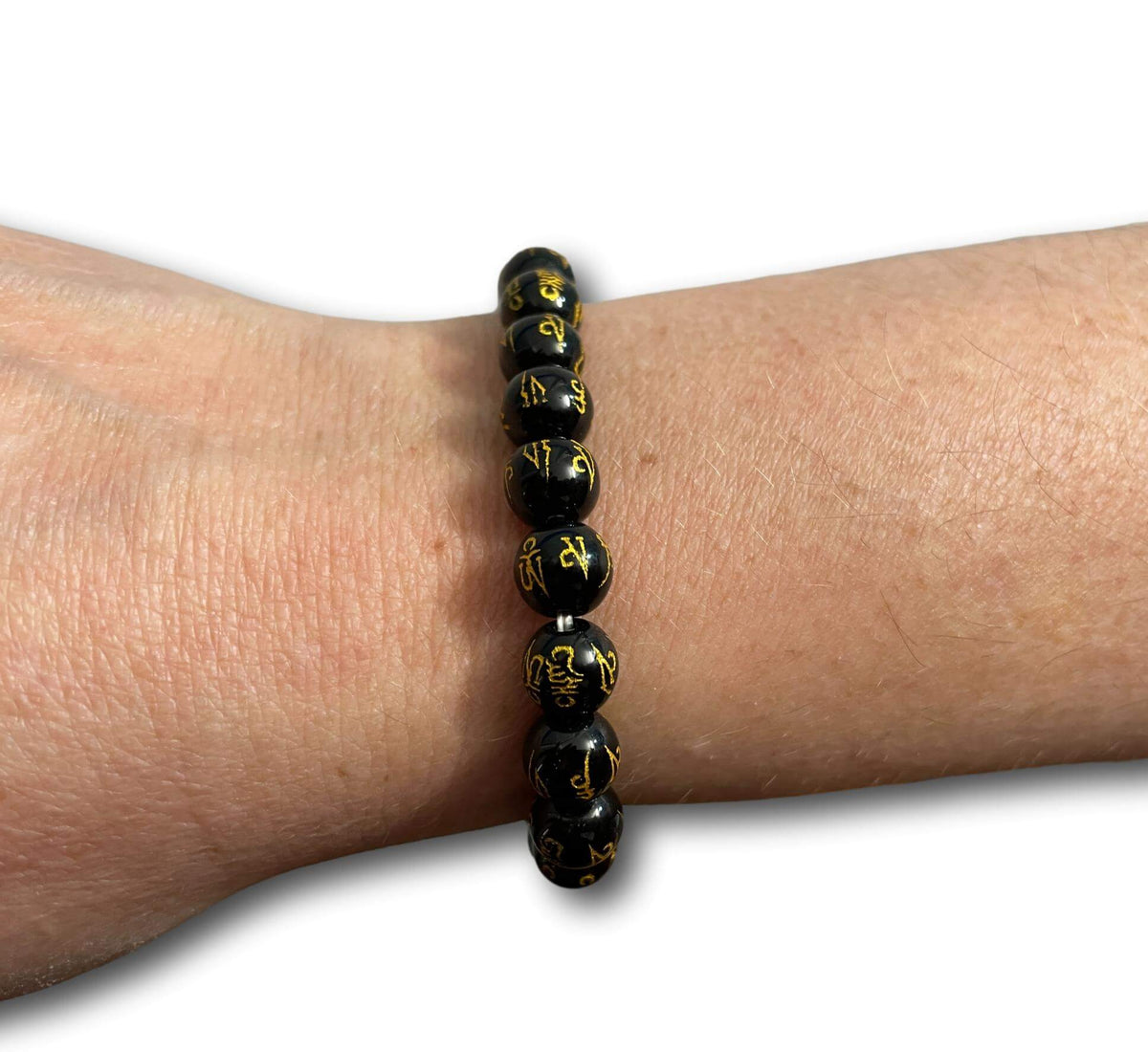 BUDDHIST STYLE OM MANI PADME HUM BRACELET - HANDMADE FROM STONE IN NEPAL 🇳🇵 + SINGING BOWLS AND MEDITATION