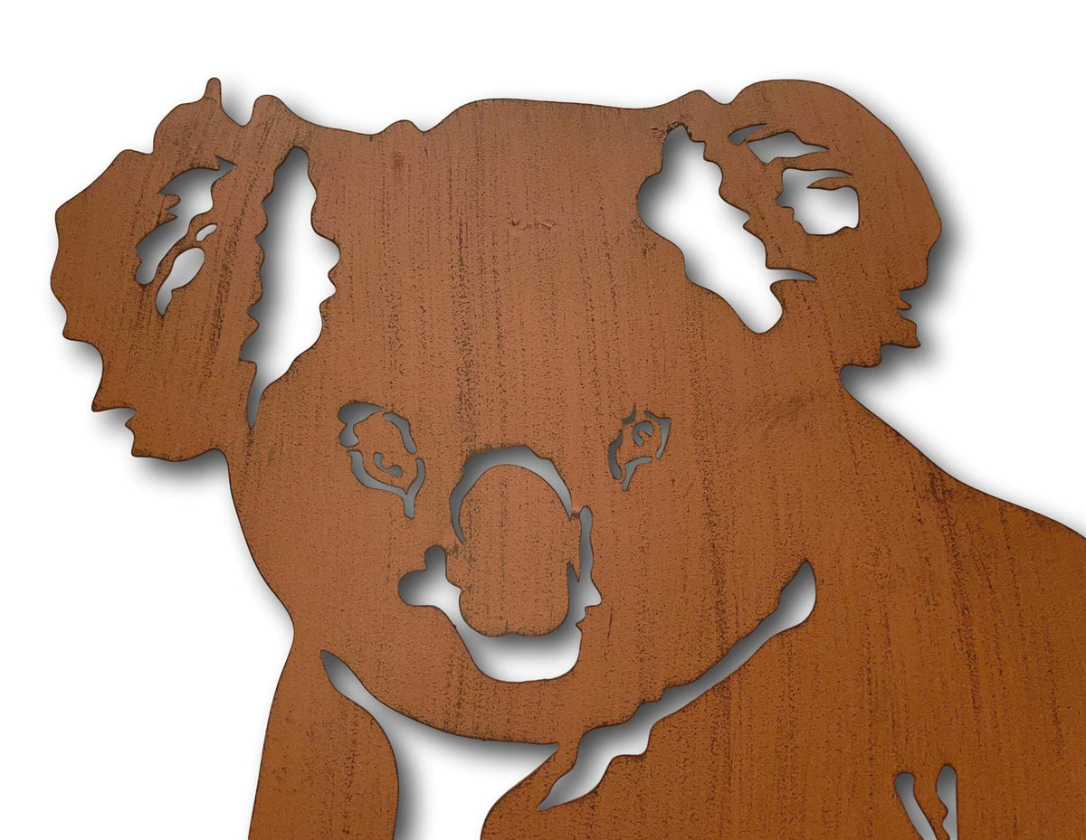 RUSTIC KOALA WALL ART - LASER CUT METAL ART + SINGING BOWLS AND MEDITATION