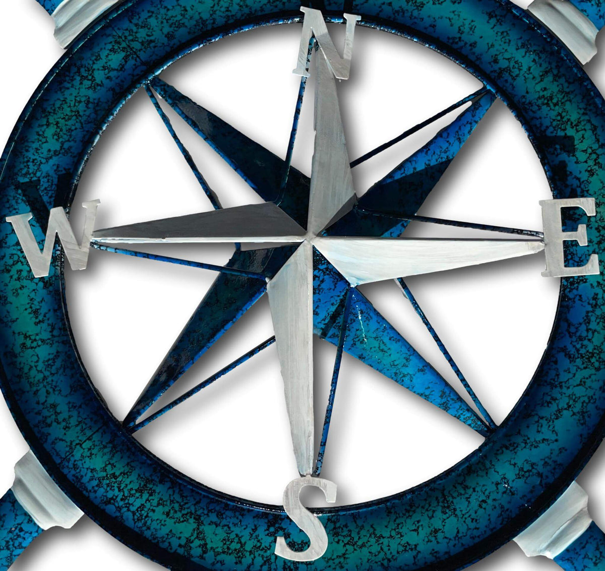 NAUTICAL SHIPS HELM WHEEL WALL ART - HANDMADE METAL ART + SINGING BOWLS AND MEDITATION