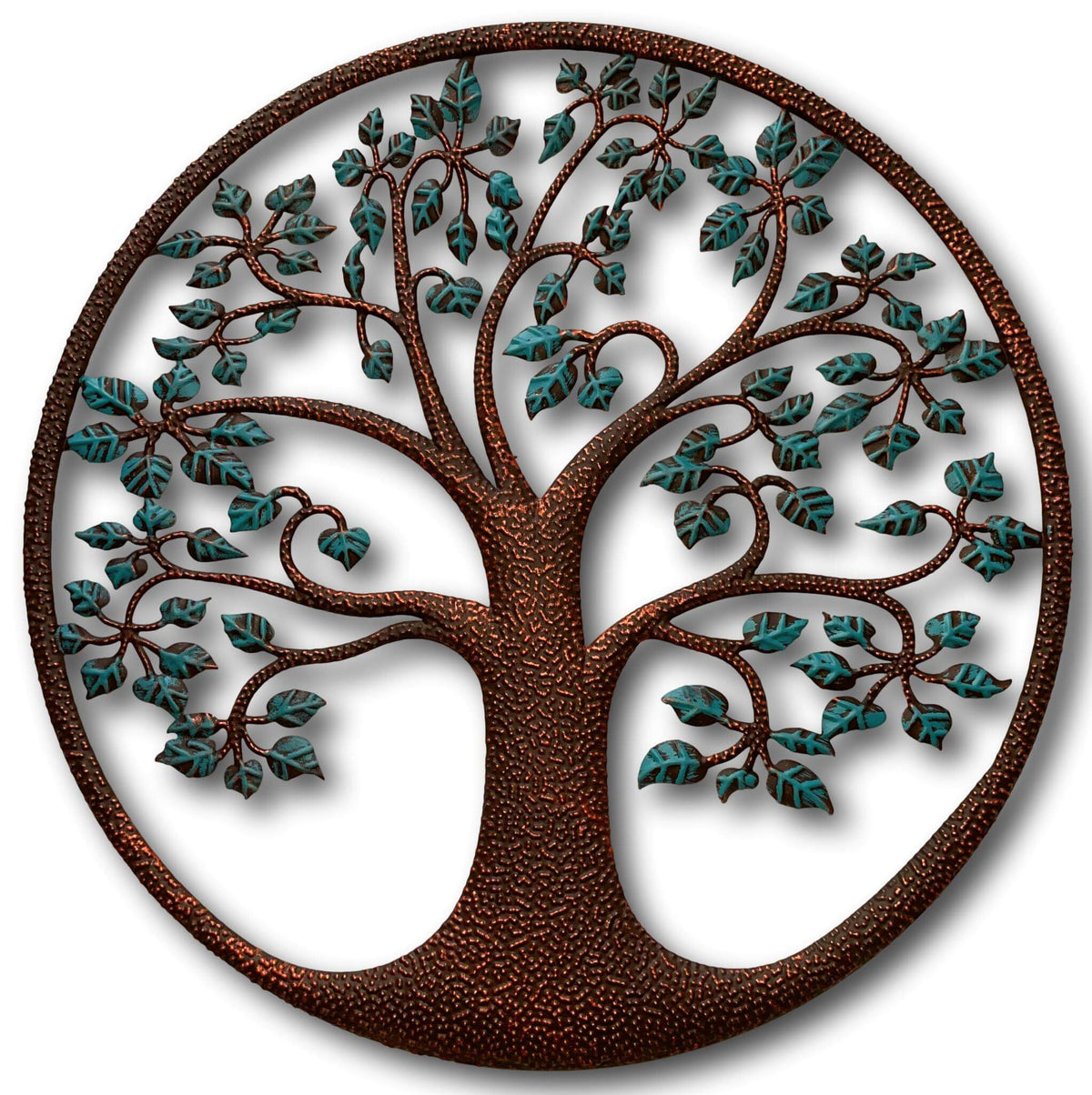 TREE OF LIFE METAL WALL ART - HANGING PLAQUE + SINGING BOWLS AND MEDITATION