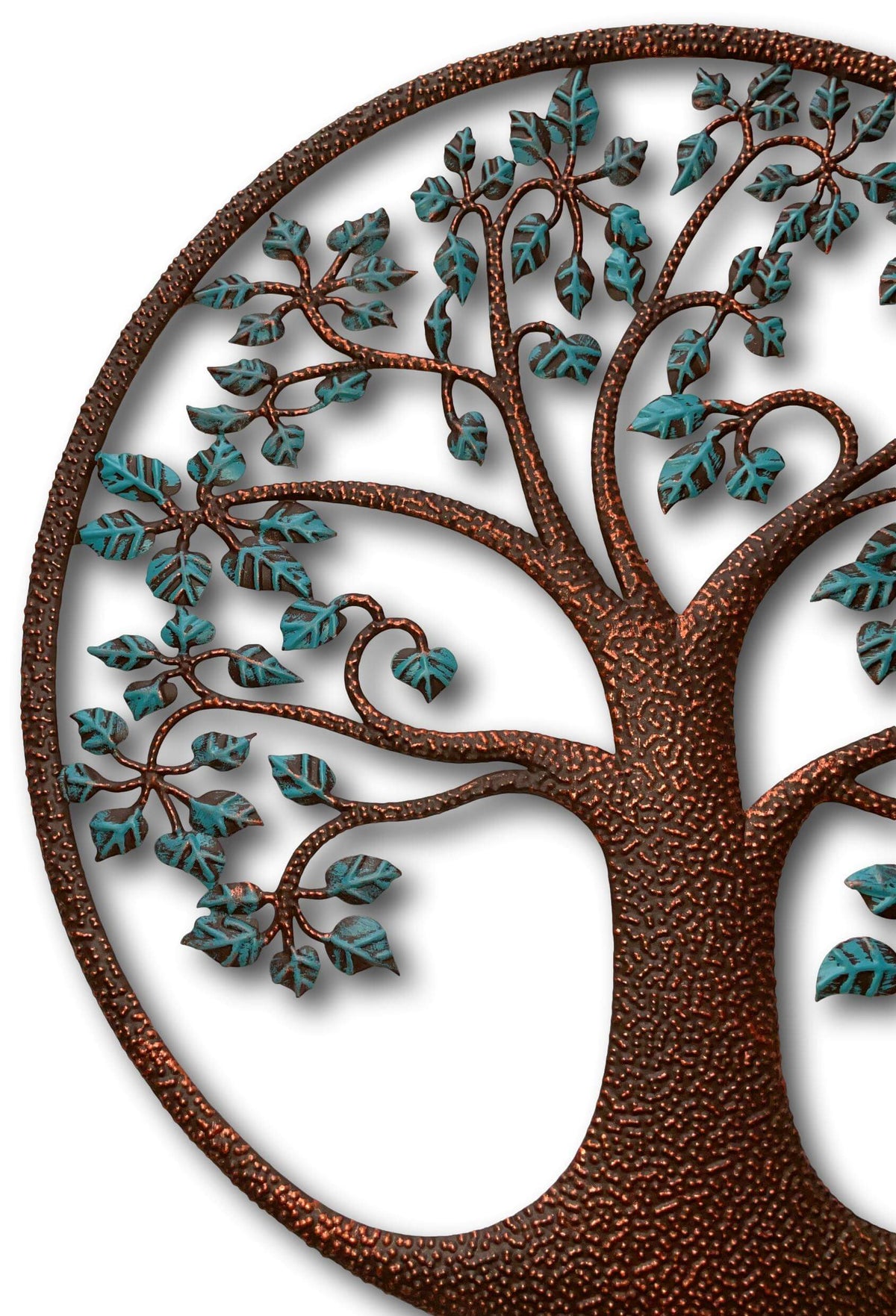 TREE OF LIFE METAL WALL ART - HANGING PLAQUE + SINGING BOWLS AND MEDITATION