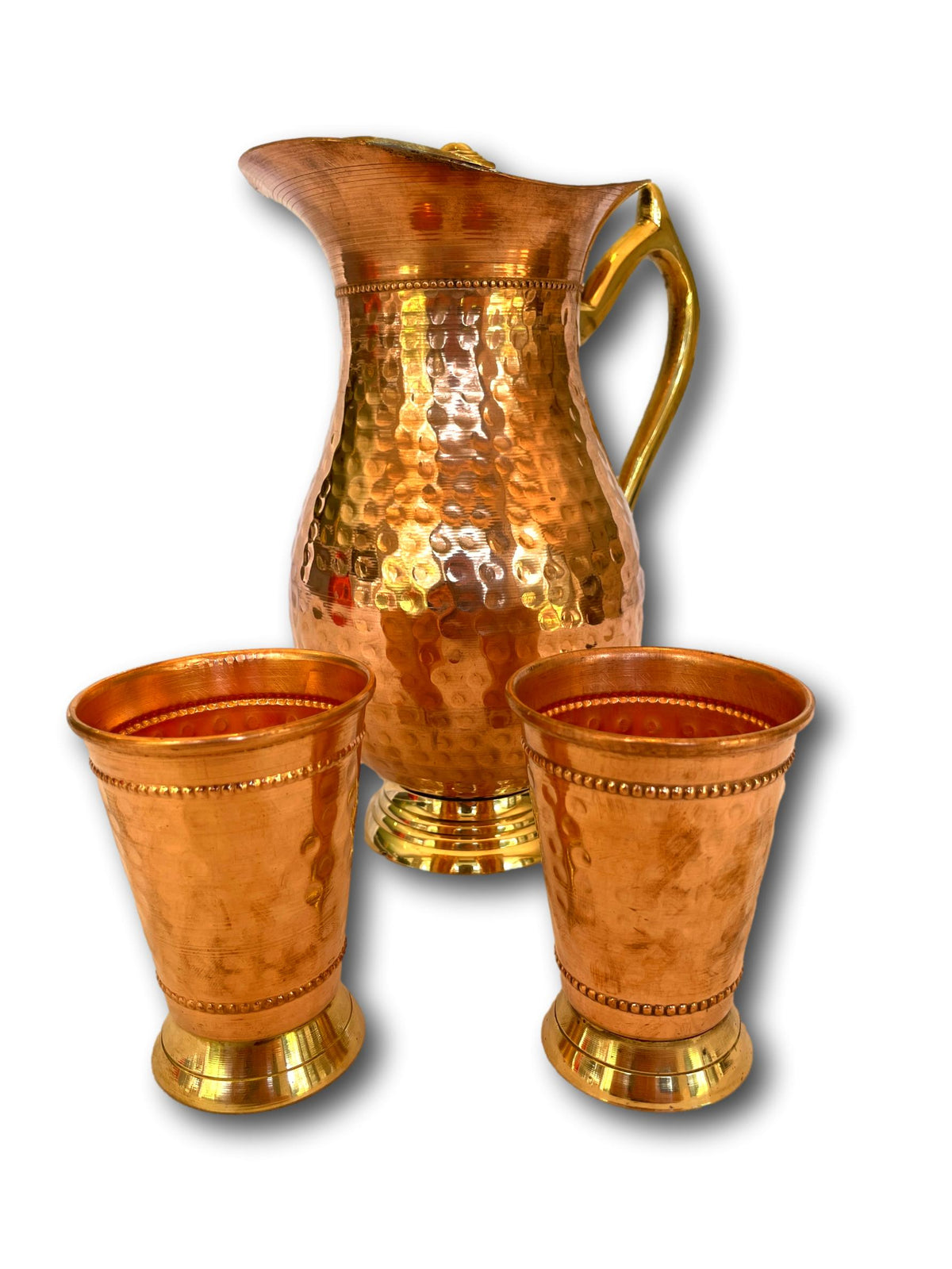 1.5L AYURVEDIC PURE COPPER WATER JUG SET - TRADITIONALLY HANDMADE IN NEPAL 🇳🇵 + SINGING BOWLS AND MEDITATION