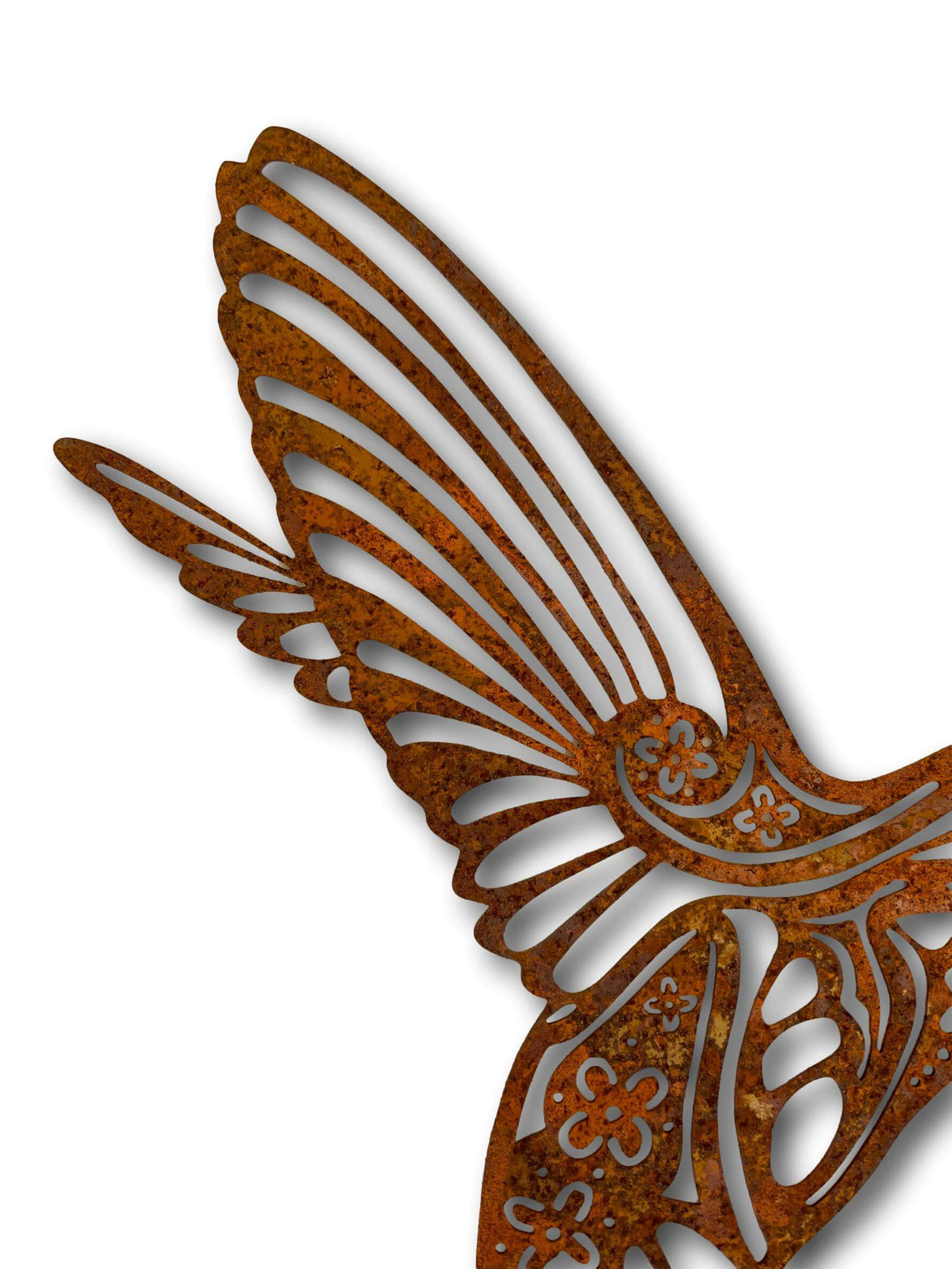 Rustic Hummingbird Wall Art - Laser Cut Metal Art