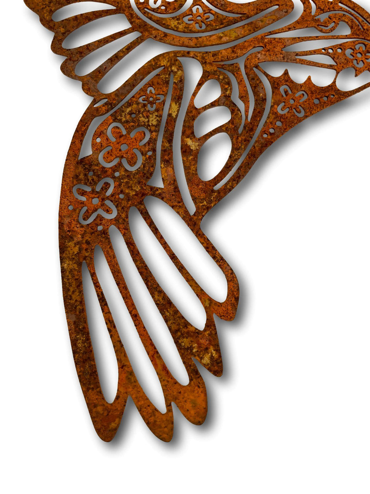 Rustic Hummingbird Wall Art - Laser Cut Metal Art
