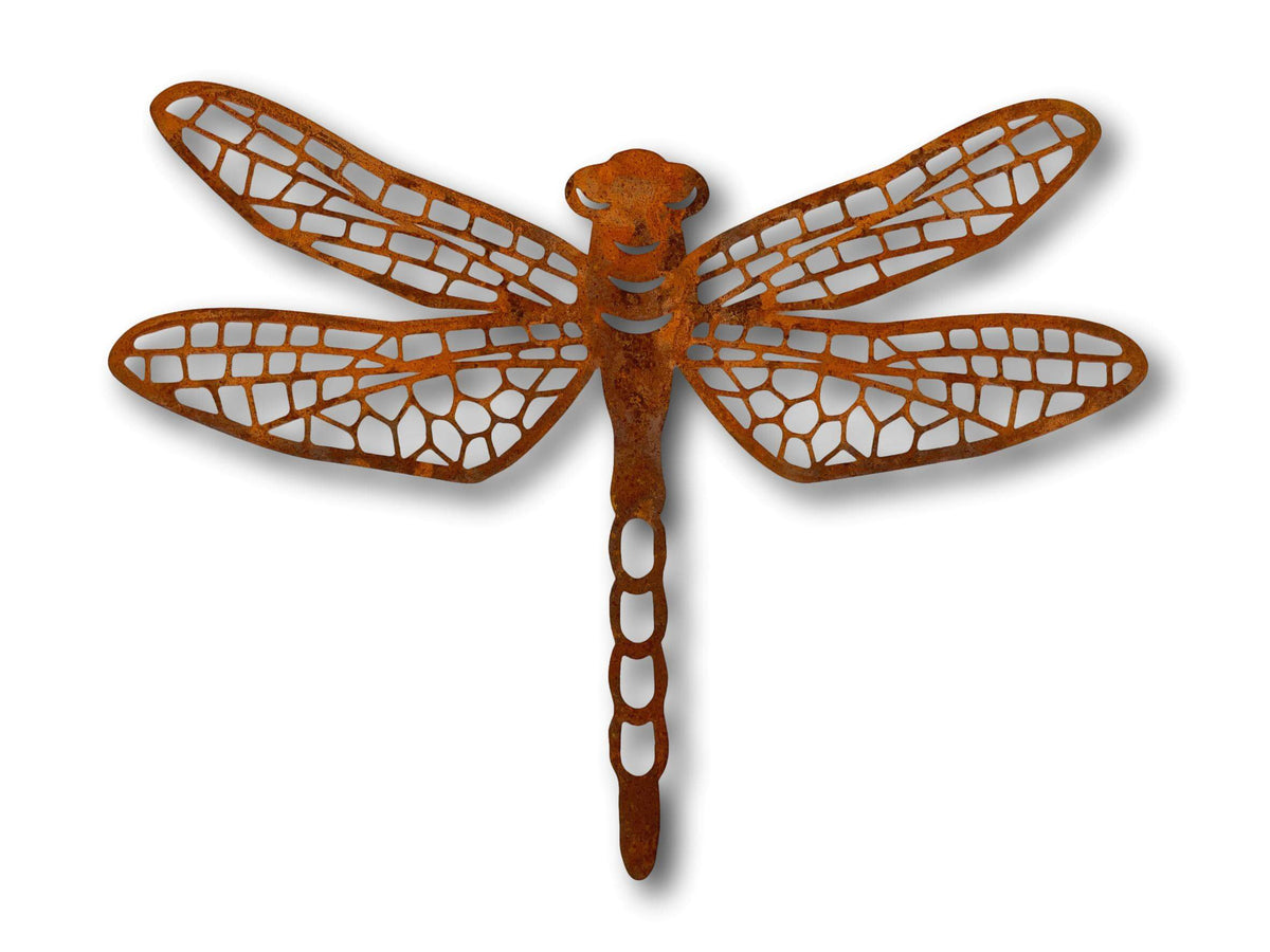 RUSTIC DRAGONFLY WALL ART - LASER CUT METAL ART + SINGING BOWLS AND MEDITATION