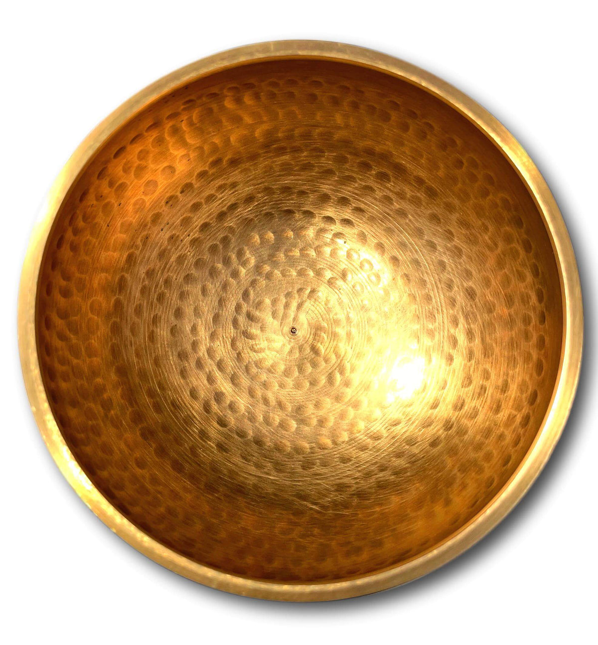 Gold Genuine Nepalese Singing Bowl - Made In Nepal (E5 Note Solar Plexus Chakra) Diameter 12.5cm