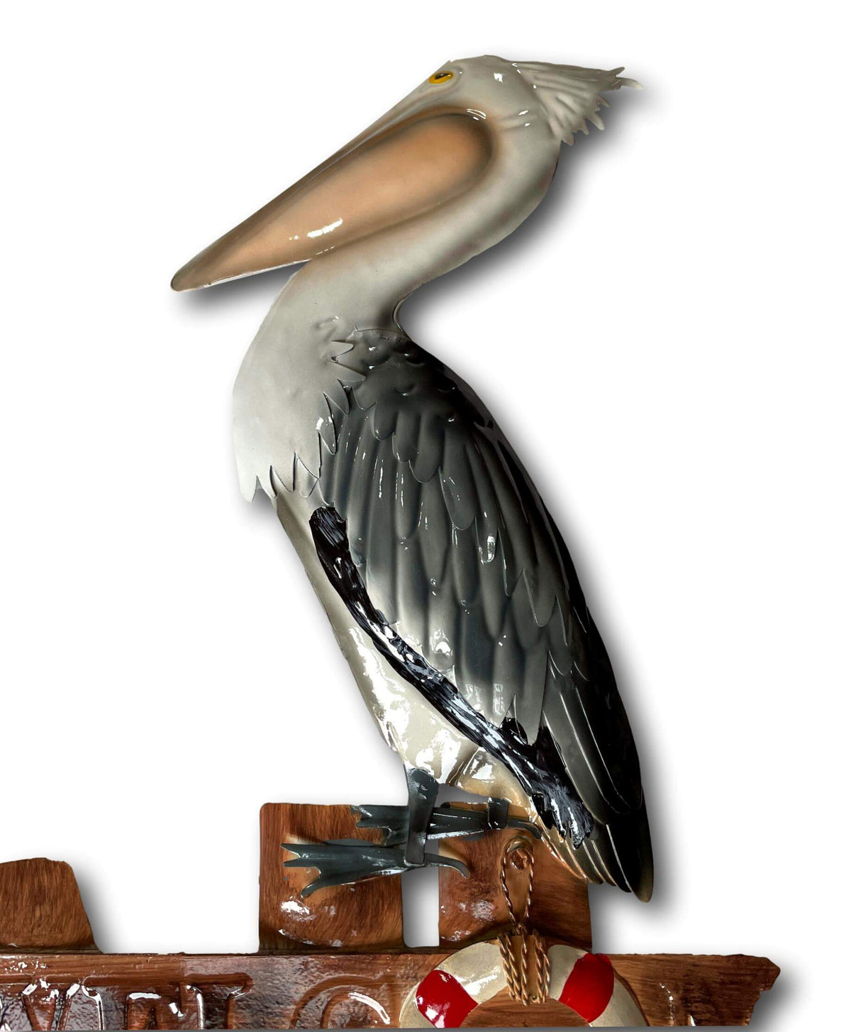 Pelican Welcome Sign Wall Art - Handmade Metal Art