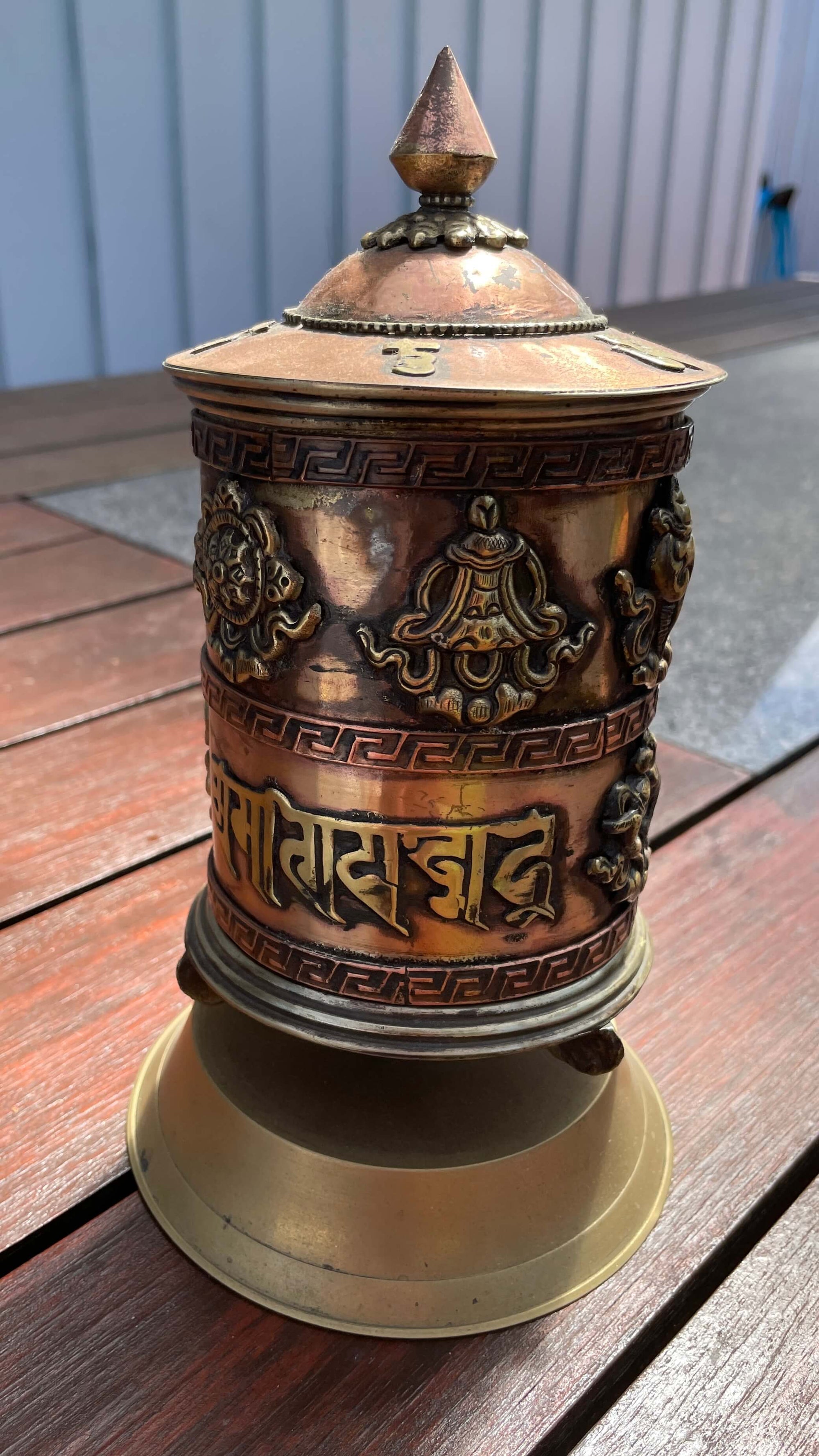 Buddhist Prayer Wheel With Mantra - Handmade In Nepal 🇳🇵