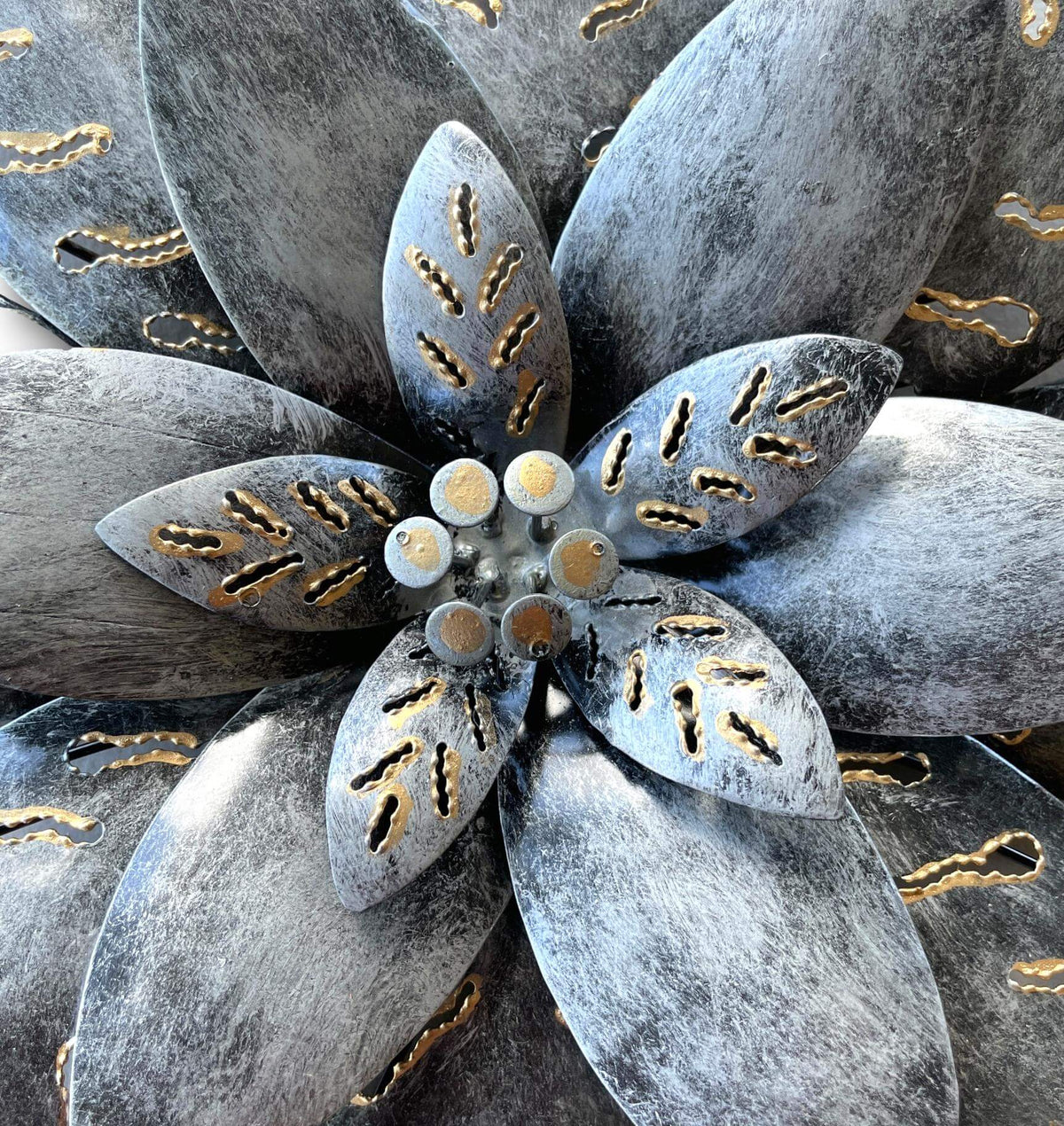Lotus Flower - Handmade Bali Metal Wall Art