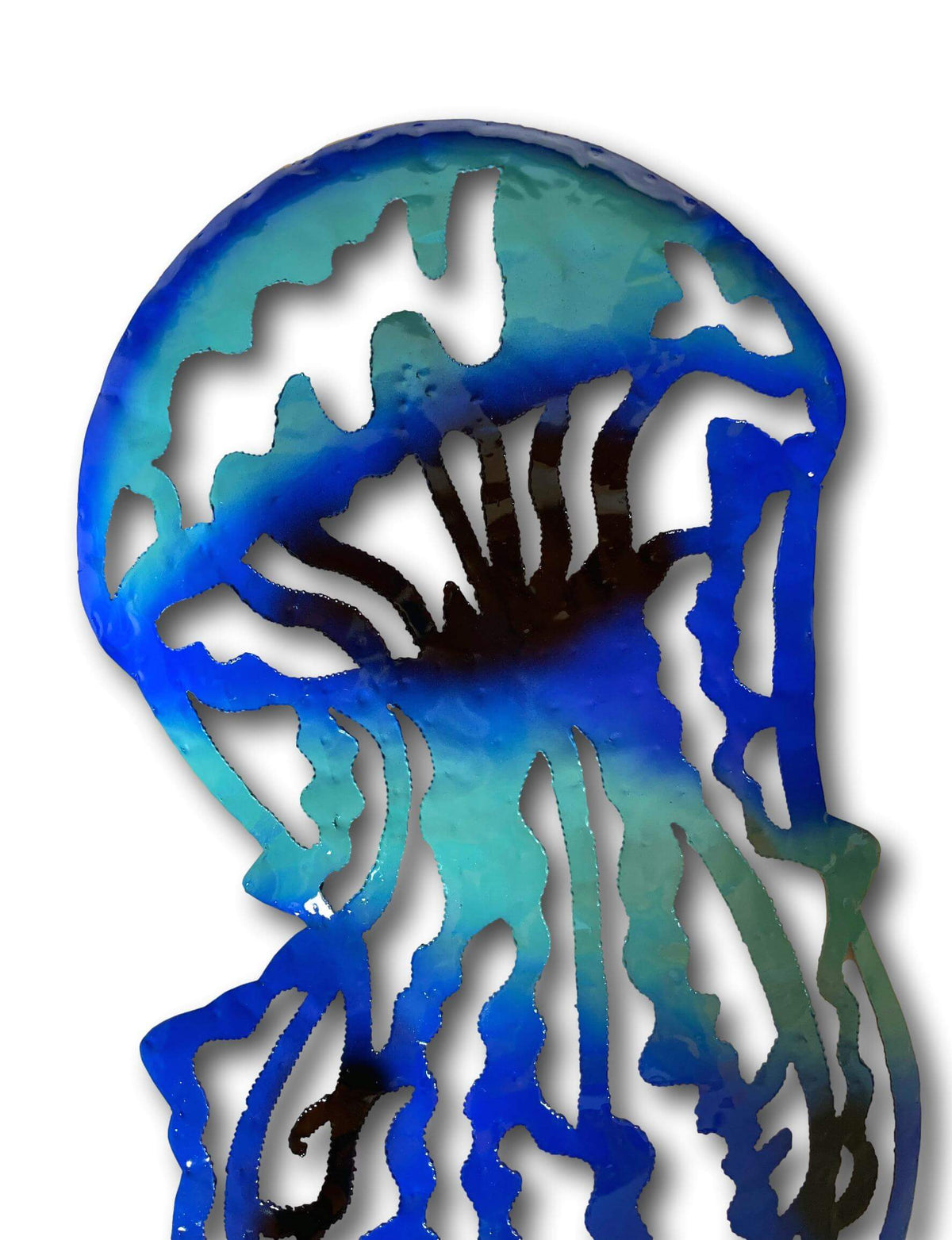 Large Jellyfish Ocean Wall Art - Handmade Bali Metal Art