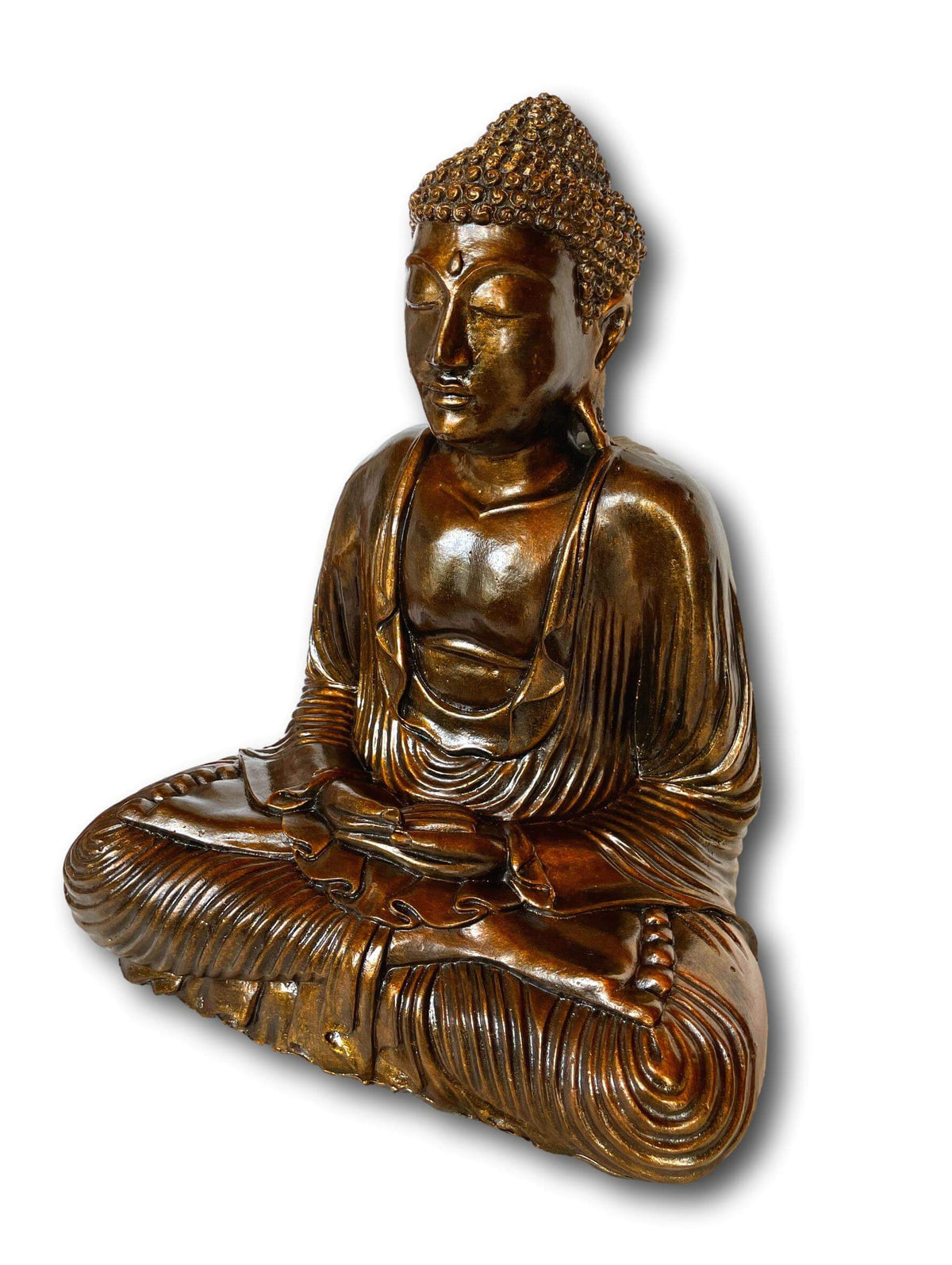 Large Gold Buddha Statue 40cm/2.23kg Handmade In Bali