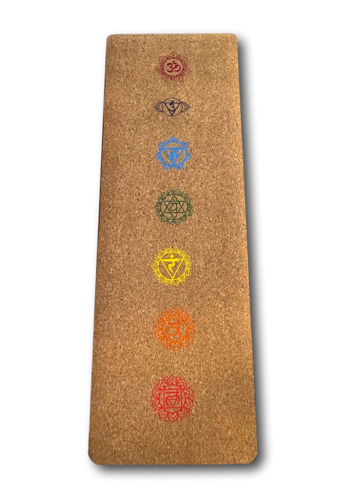 Organic Sustainable Cork Yoga Mat Set With Blocks &amp; Carry Case - Handmade In India - 7 Chakras