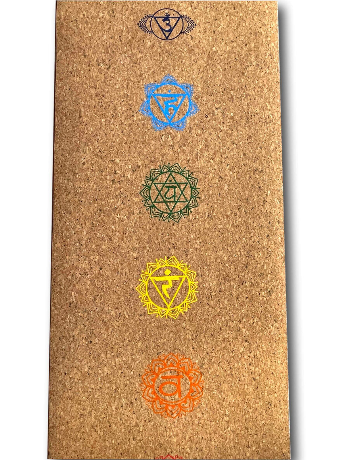 Organic Sustainable Cork Yoga Mat Set With Blocks &amp; Carry Case - Handmade In India - 7 Chakras