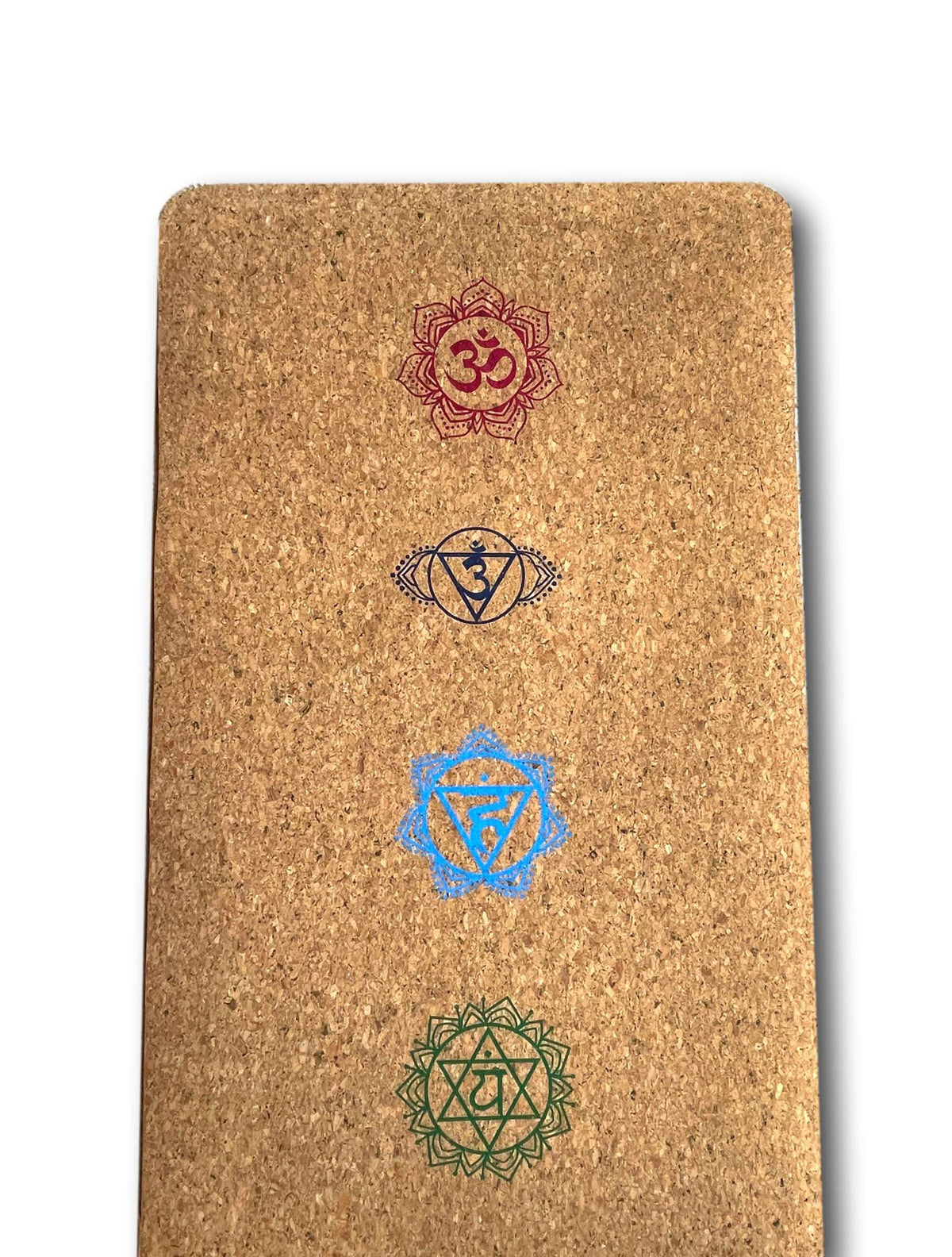 Organic Sustainable Cork Yoga Mat Set With Blocks &amp; Carry Case - Handmade In India - 7 Chakras