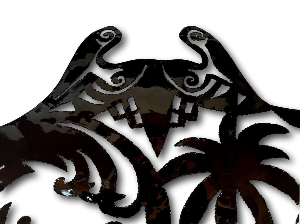 Manta Ray Beach n Surf Wall Art - Handmade Bali Metal Art