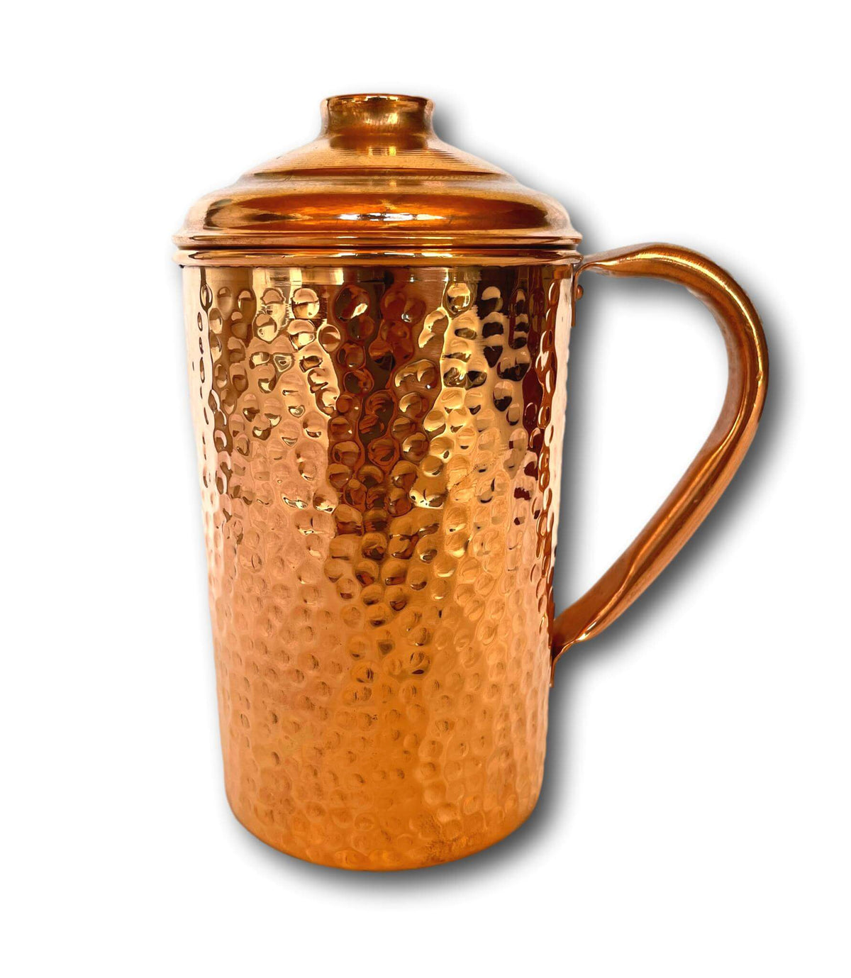 1.5L Ayurvedic Pure Copper Water Jug Set - Traditionally Handmade In India 🇮🇳