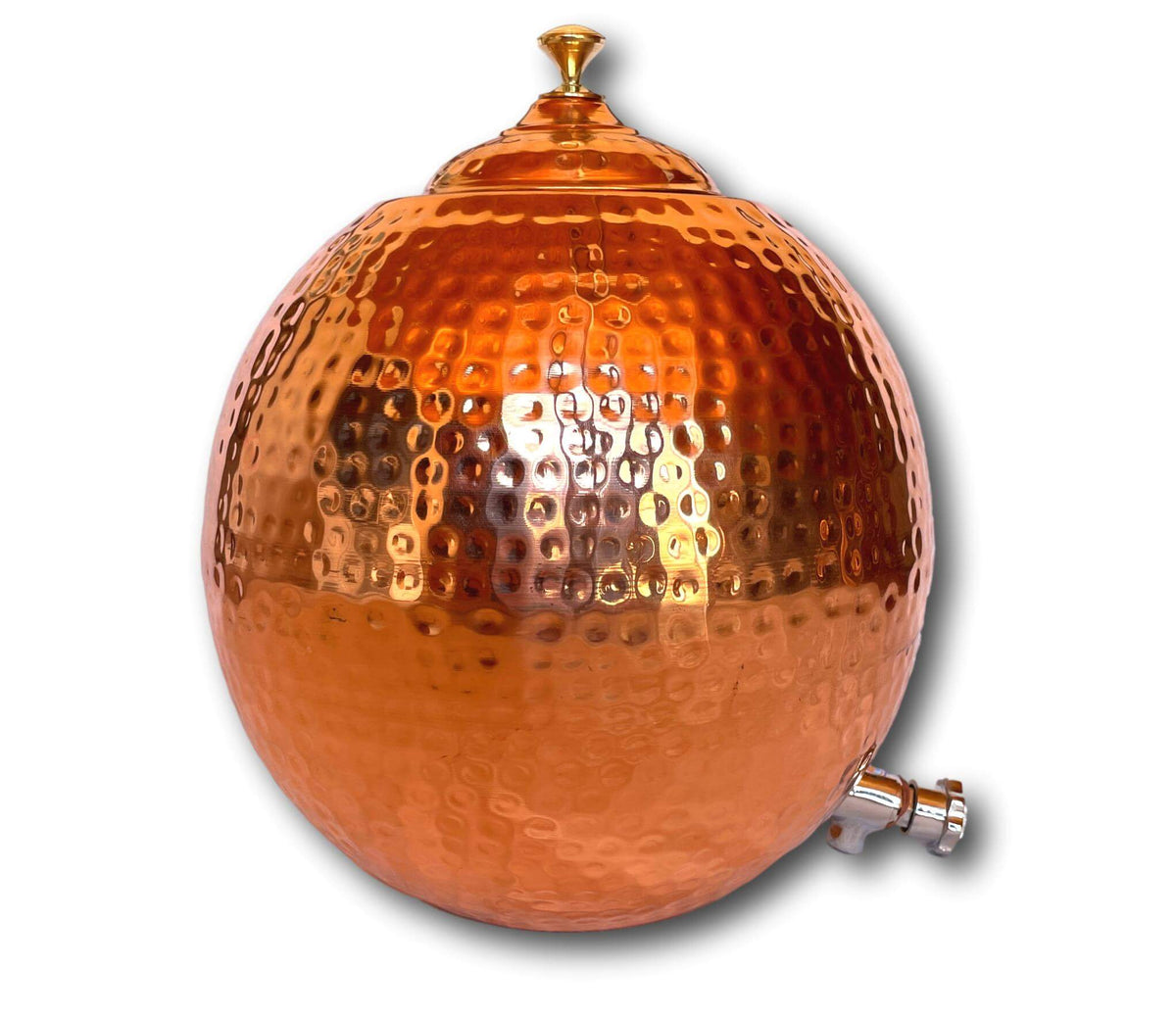 Large 15L Ayurvedic Pure Copper Water Dispenser Vat - Traditionally Handmade In India 🇮🇳