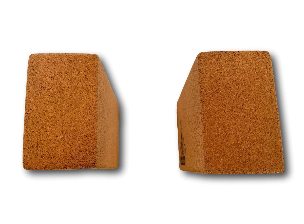Organic Sustainable Cork Yoga Mat Set With Blocks &amp; Carry Case - Handmade In India - 7 Chakras
