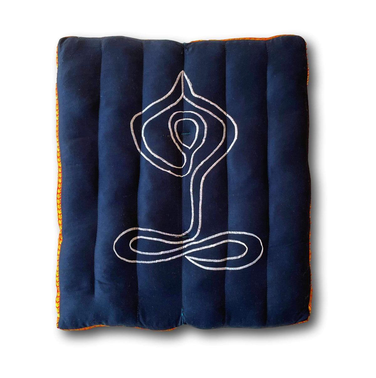 Organic Sustainable Cotton Yoga &amp; Meditation Cushion - Handmade In India