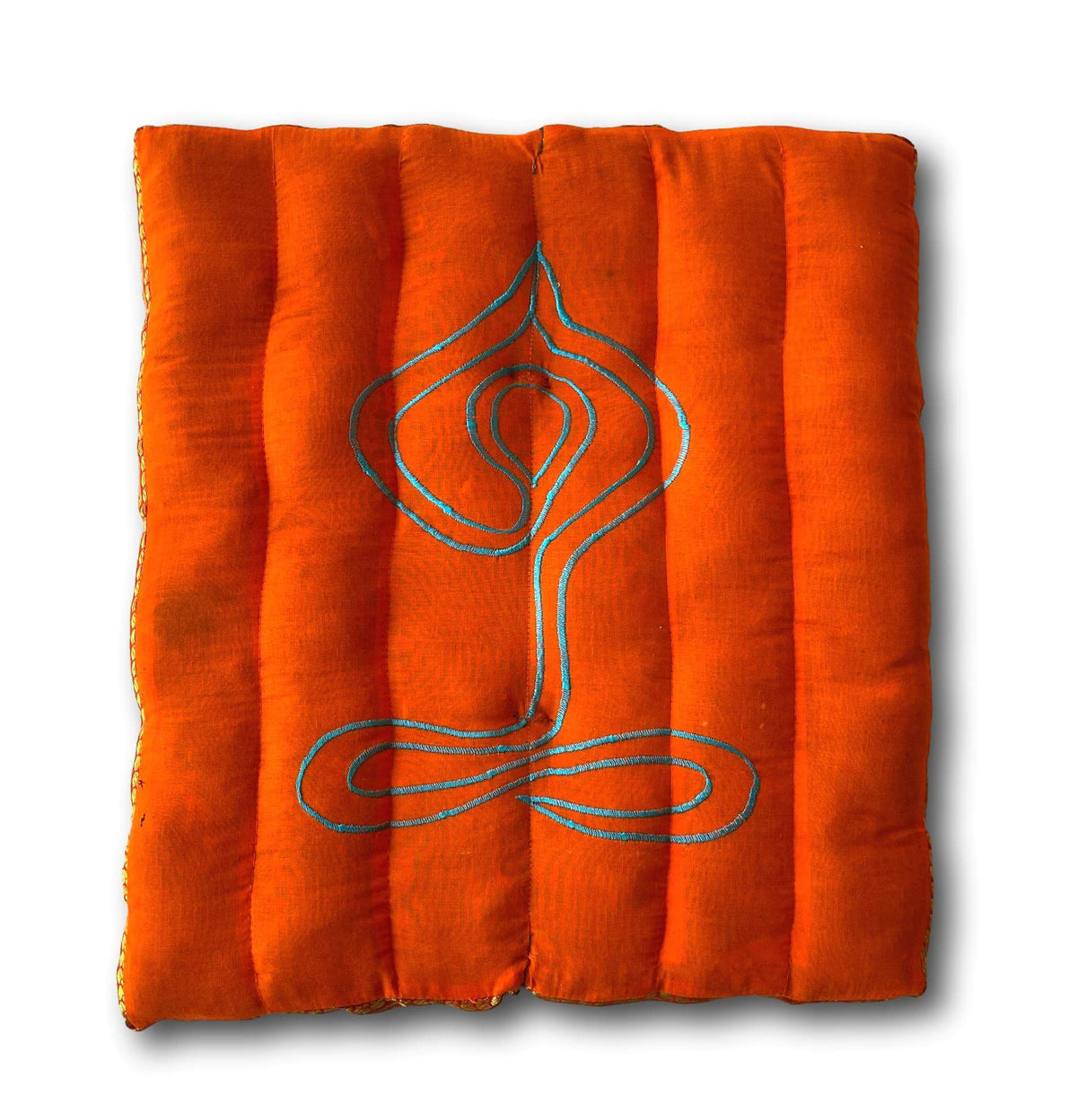 Organic Sustainable Cotton Yoga &amp; Meditation Cushion - Handmade In India