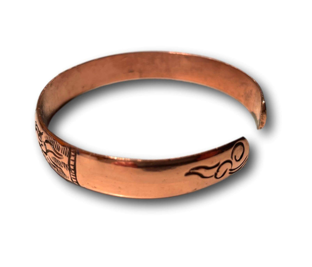 100% Pure Copper Nepalese Tibetan Buddhist Hindu Ayurvedic Bracelet Cuff - Handmade In Nepal 🇳🇵