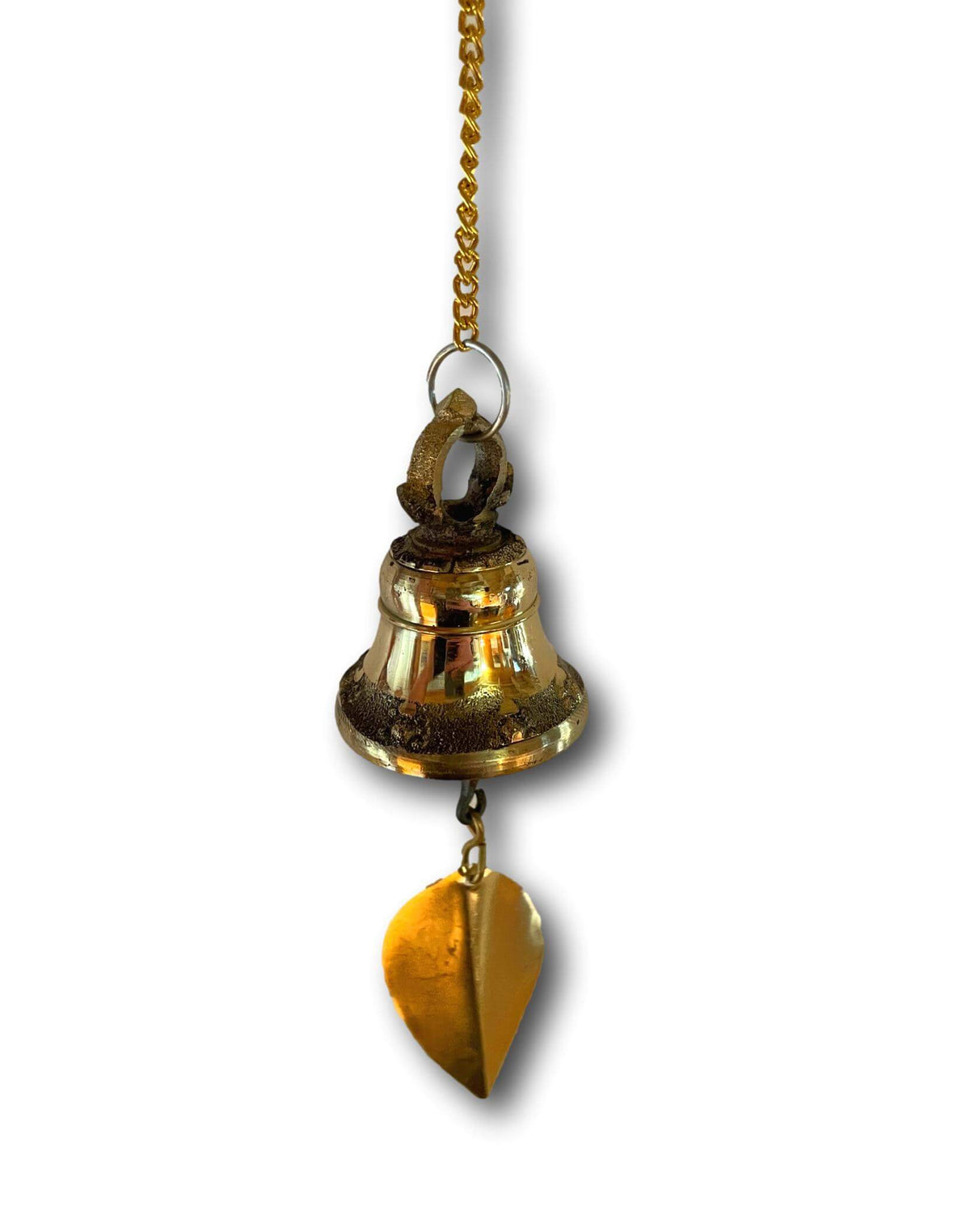 Spiritual Zen Starter Kit With Gold Genuine Nepalese Singing Bowl, Gold &amp; Brass Buddhist Wind Chime Bell Made In Nepal, Sage &amp; Amethyst Crystal