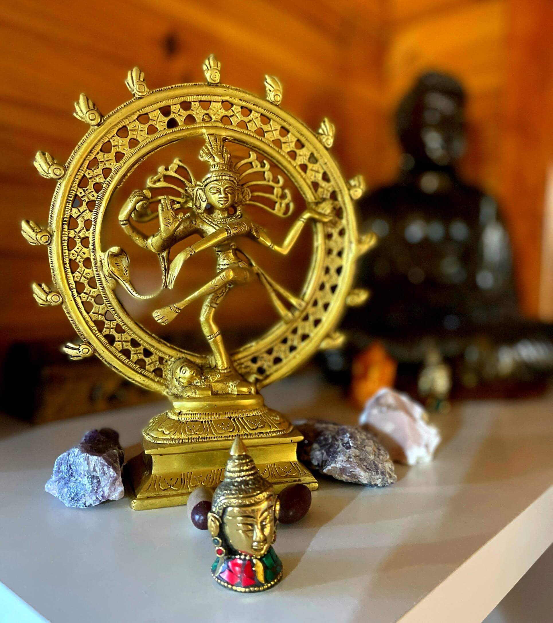 Solid Brass Dancing Shiva (Nataraja) - Handmade In Nepal - Island