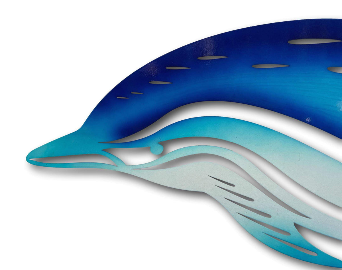 Dolphin Wall Art - Laser Cut Metal Art - Nautical Ocean Decor 🐬