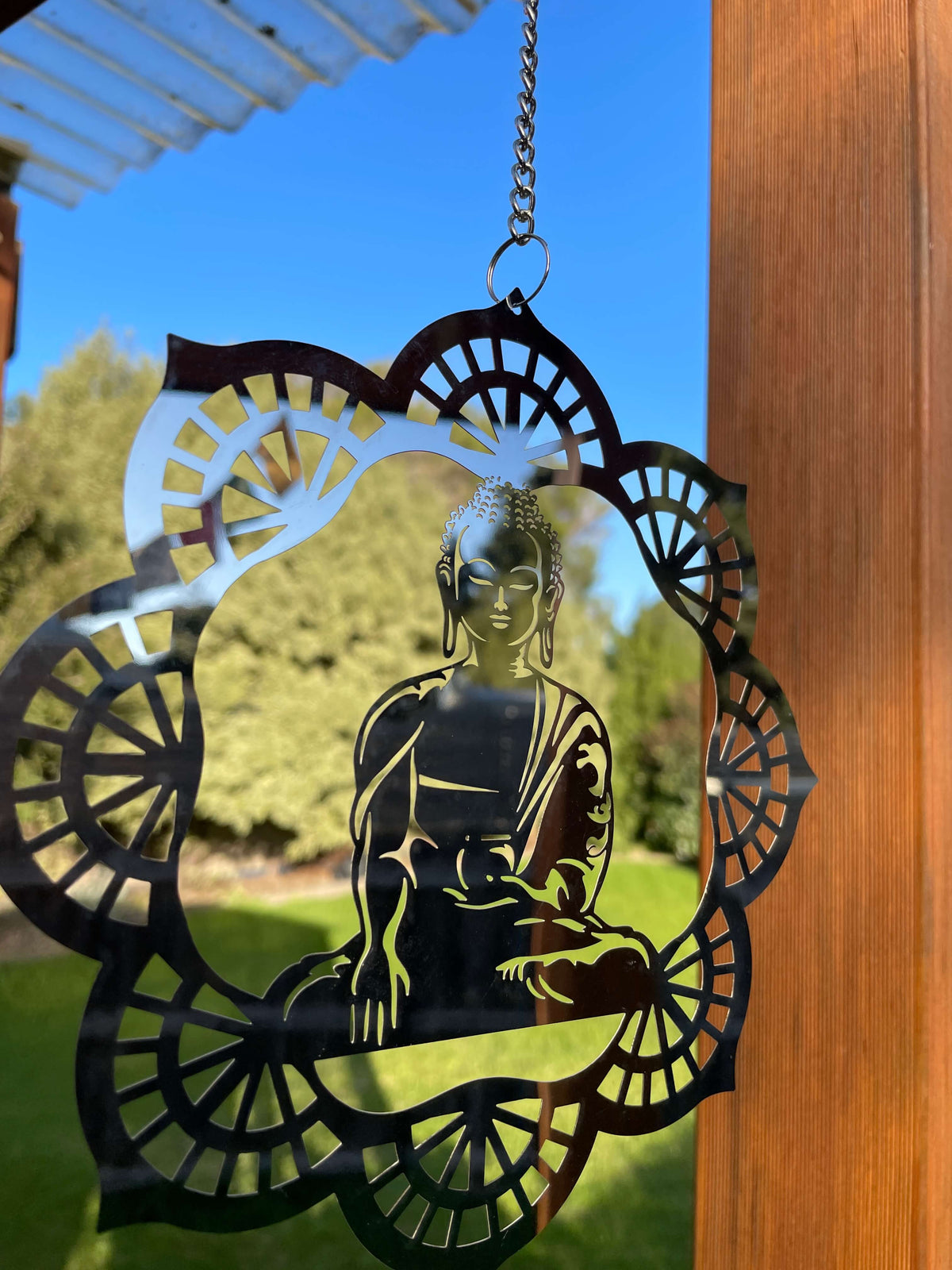 Buddha Wind Chime - Handmade Laser Cut Metal Art