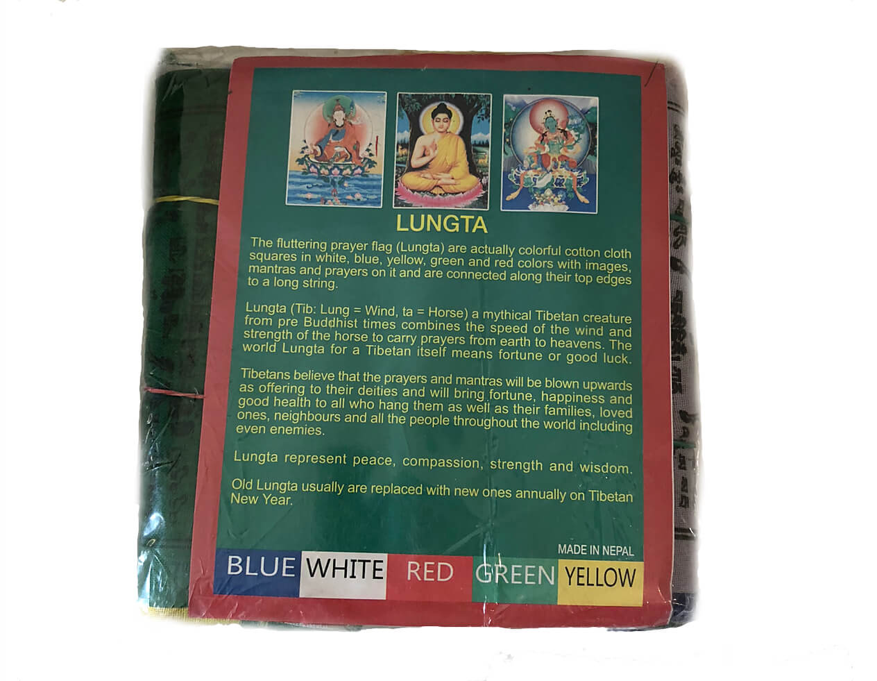 NEPALESE TIBETAN BUDDHIST PRAYER FLAGS - HANDMADE IN NEPAL🇳🇵SMALL MEDIUM LARGE + SINGING BOWLS AND MEDITATION