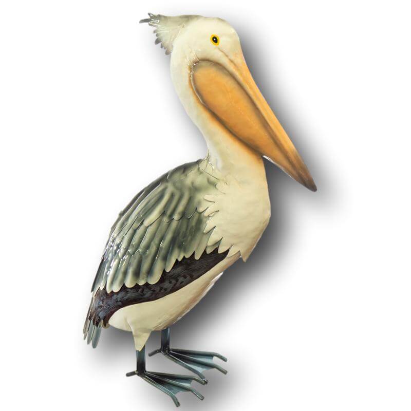 Pelican Freestanding Metal Art - Handmade Sculpture Decoration