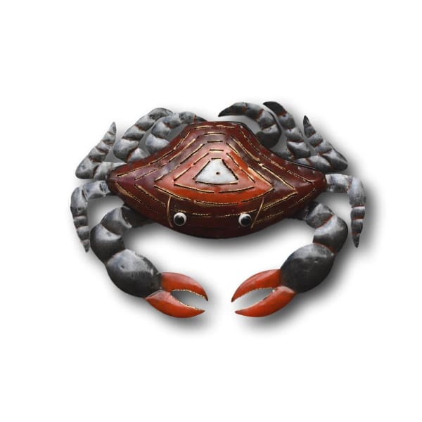 A$49.95 - BLUE &amp; RED CRAB MOSQUITO COIL HOLDERS - HAND MADE BALI METAL ART RED 0.4KG (3) ISLAND BUDDHA