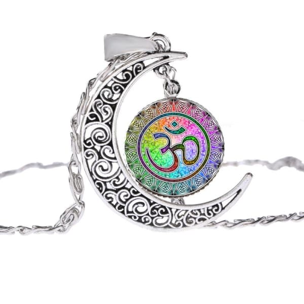 Buddhist Style Semi Moon Necklace - Island Buddha