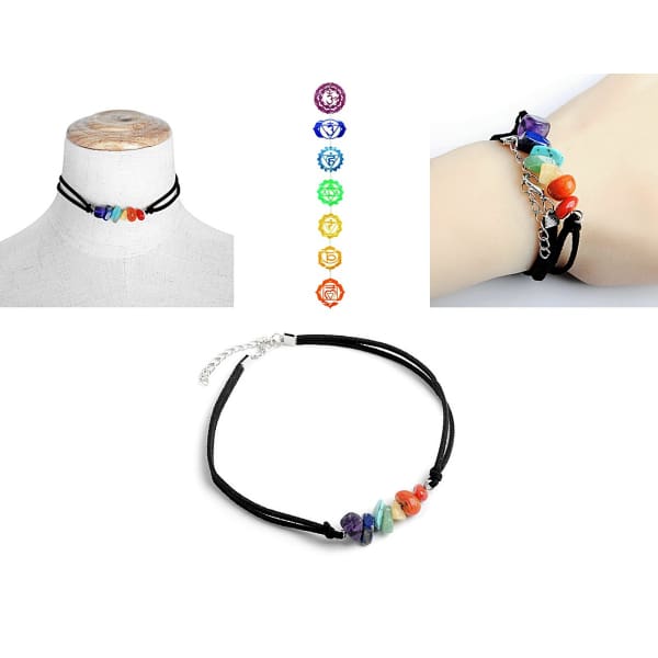 Chakra Stone Necklace & Bracelet - Island Buddha