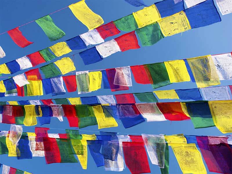 NEPALESE TIBETAN BUDDHIST PRAYER FLAGS - HANDMADE IN NEPAL🇳🇵SMALL MEDIUM LARGE + SINGING BOWLS AND MEDITATION