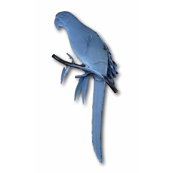 A$54.95 - COLOURFUL MACAW PARROT WALL ART - HAND MADE BALI METAL ART 0.4KG (5) ISLAND BUDDHA