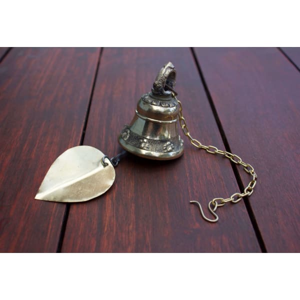 A$39.95 - GOLD BRASS BUDDHIST BELLS NEPALESE WIND CHIME - HAND MADE IN NEPAL🇳🇵 (6) ISLAND BUDDHA
