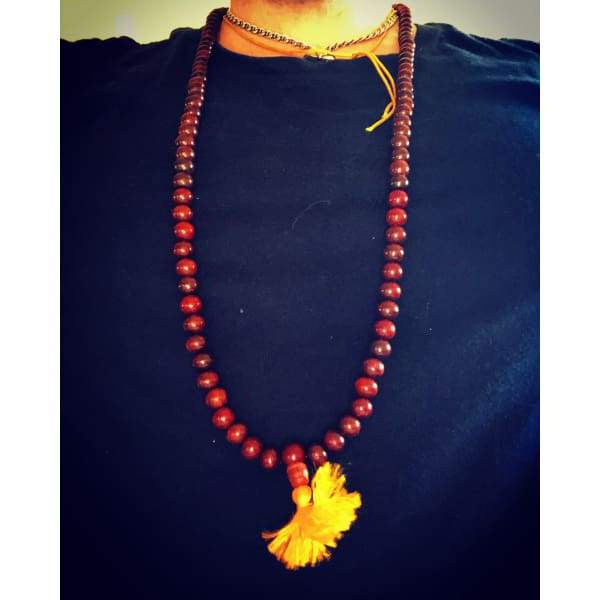 Mala 108 Beads Rosewood 10mm - Hand Made In Nepal - Island Buddha