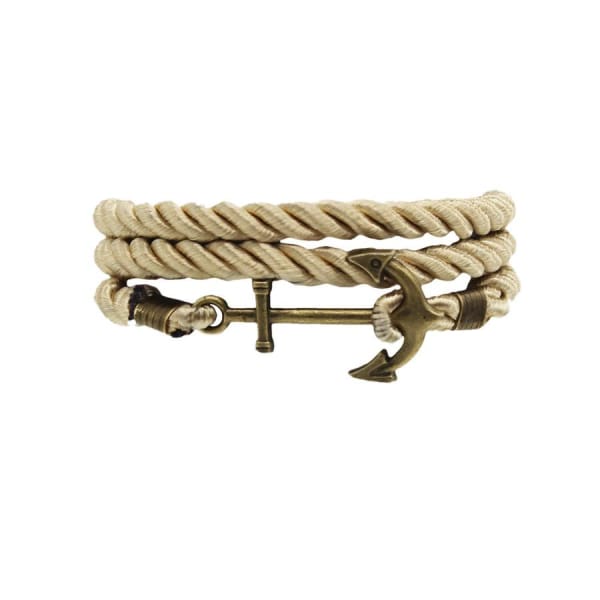 Nautical Rope &amp; Anchor Bracelet - Island Buddha